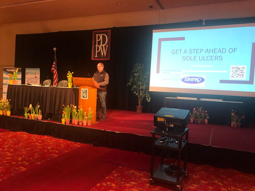 dairypdpw's tweet photo. Dr. Cramer shares insights on sole ulcer prevention and treatment protocols during #PDPW2020.
Thank you @Zinpro for your support of this session and the full Conference!
To watch the full session, visit https://t.co/k9z1t0d6O9.
#myPDPW #GrowingLeaders #LeadingChange https://t.co/bJUUs83AAQ