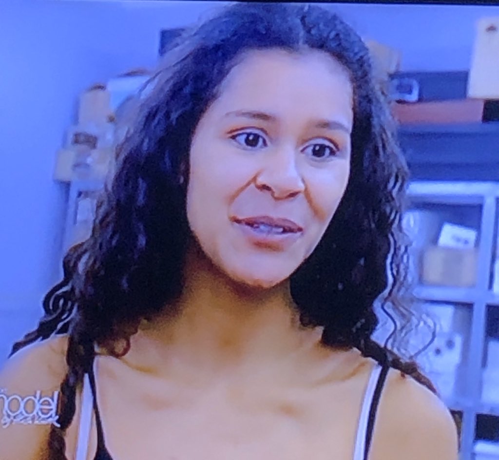 holy121111's tweet photo. me: can we have simi 
mum: we have simi at home

simi at home:
#GNTM https://t.co/TH2kM2OKb6