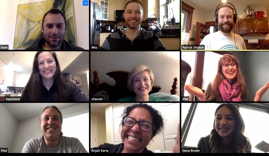 McKinneyMusic97's tweet photo. When you have the best music colleagues during quarantine. 
@District97Musi1 @carmen_hauser @Music_K5_ @OakPark97 https://t.co/ohqw2HxkFg