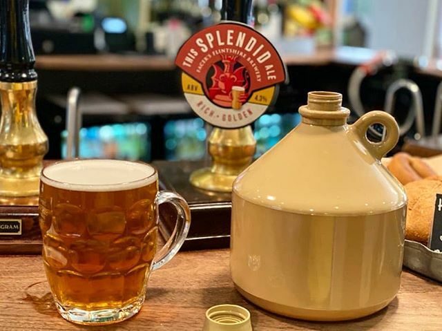 We are now doing draught beer to take away! We have a limited number of these 4pt flagons.

Now you can enjoy your favourite ale in the comfort of your own home. Cheers to that 🍻 ift.tt/2Jc9Qfr