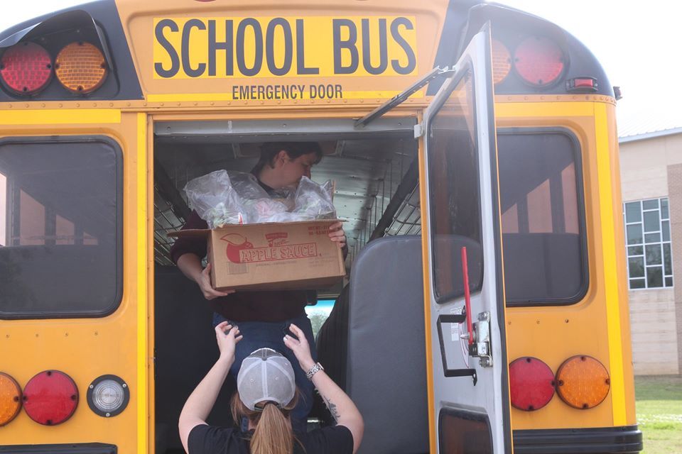 Food service delivery begins today! If you see one of our yellow buses in your neighborhood then know lunch is on the way for our kids. Please click on dentonisd.org/meals to see when and where the buses will be delivering.