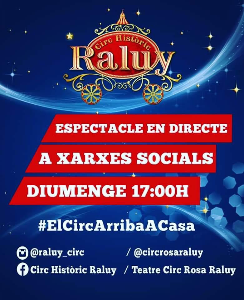 BibJosepJanes's tweet photo. Més #ArtsEscèniques de les que gaudir des de casa, aquest cop #circ amb el @circrosaraluy. Quan? 👇 https://t.co/tRmeGXEz5R