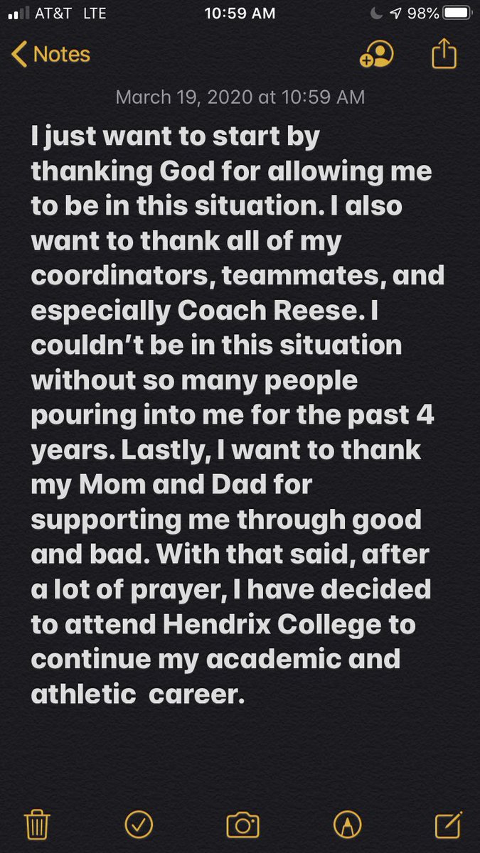 BriceButler42's tweet photo. Excited for the next chapter of my life! @NotCoachBuck @CoachLewisHDX @RussHeidiSLC @HendrixFootball @CoachNieboer @chadpegues1 @DavidreeseReese @TrenchUDFW @grace_prep https://t.co/47Z8ls9fWs