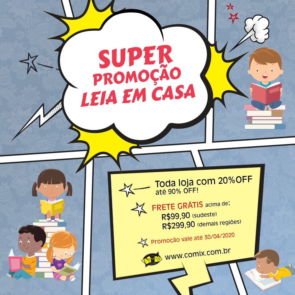 editorajbc's tweet photo. Olha a super dica para você não precisar sair de casa e ainda assim atualizar sua listinha de leitura!!!

Confira a promoção da @comixbook !! https://t.co/ltz77F8I74