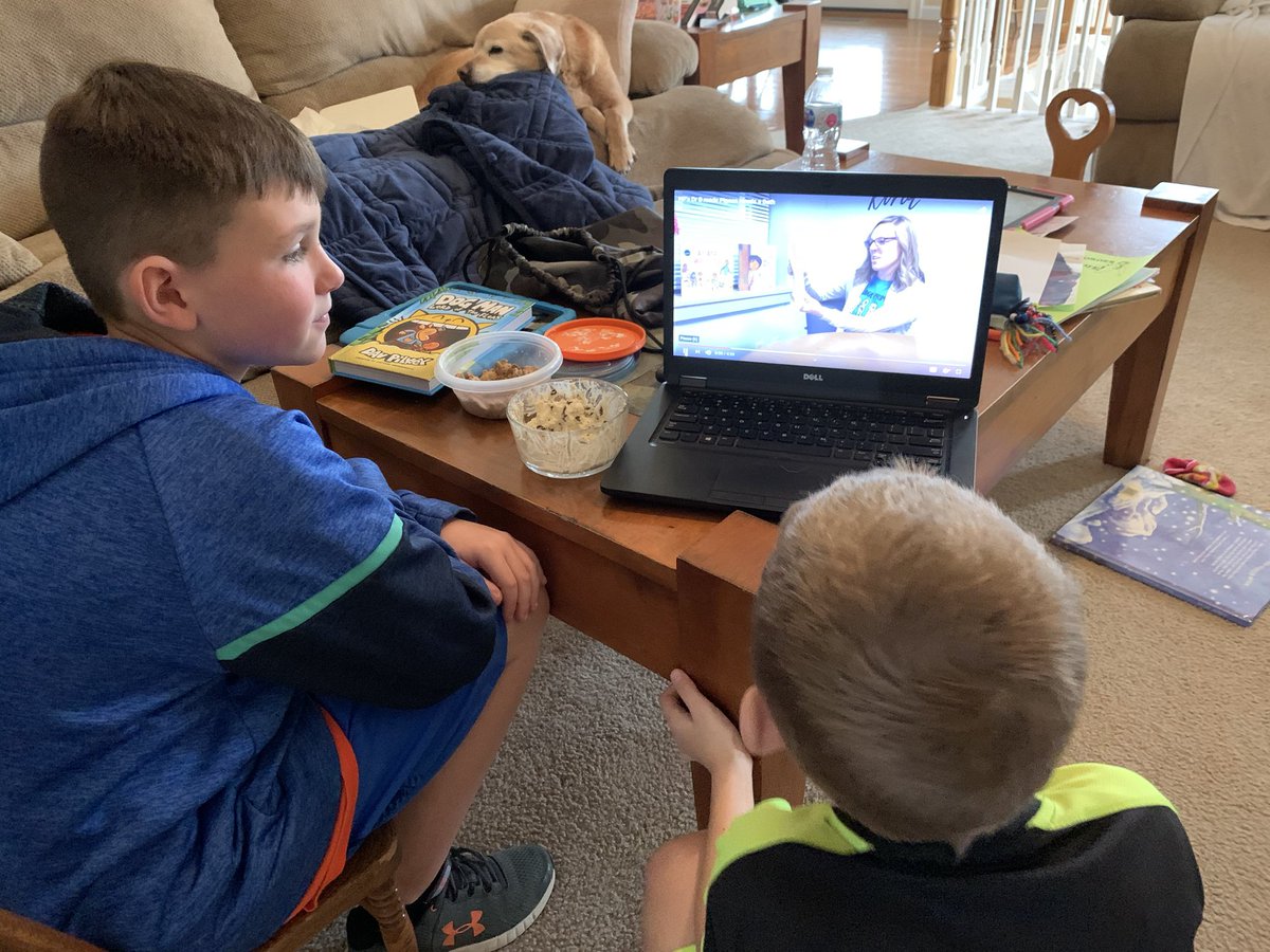 NPMS_Swanson's tweet photo. Enjoying listening to Dr. B reading “Pigeon Needs a Bath” @ACBrueggeman https://t.co/nIOq8UHPfx