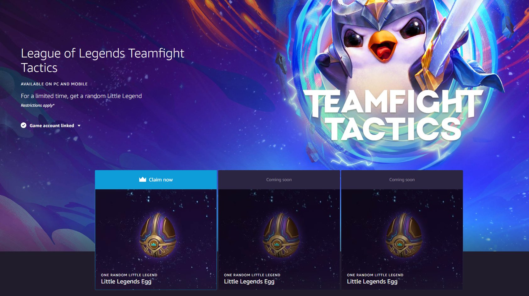 moobeat on X: New Twitch Prime TFT loot is available!