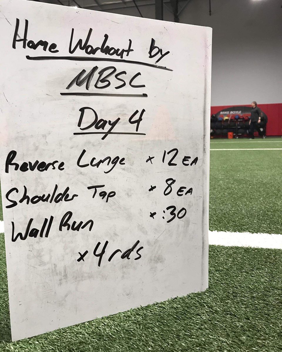 Day 4, keep grinding! Every day is a chance to get better. Roll, stretch, mobility and go! Shoulder taps: in plank from hands touch opposite side Wall run: standing mountain climber. Push against wall and let 'er rip! #EASTSIDE #keepmoving #getbetter #somethingisbetterthannothing