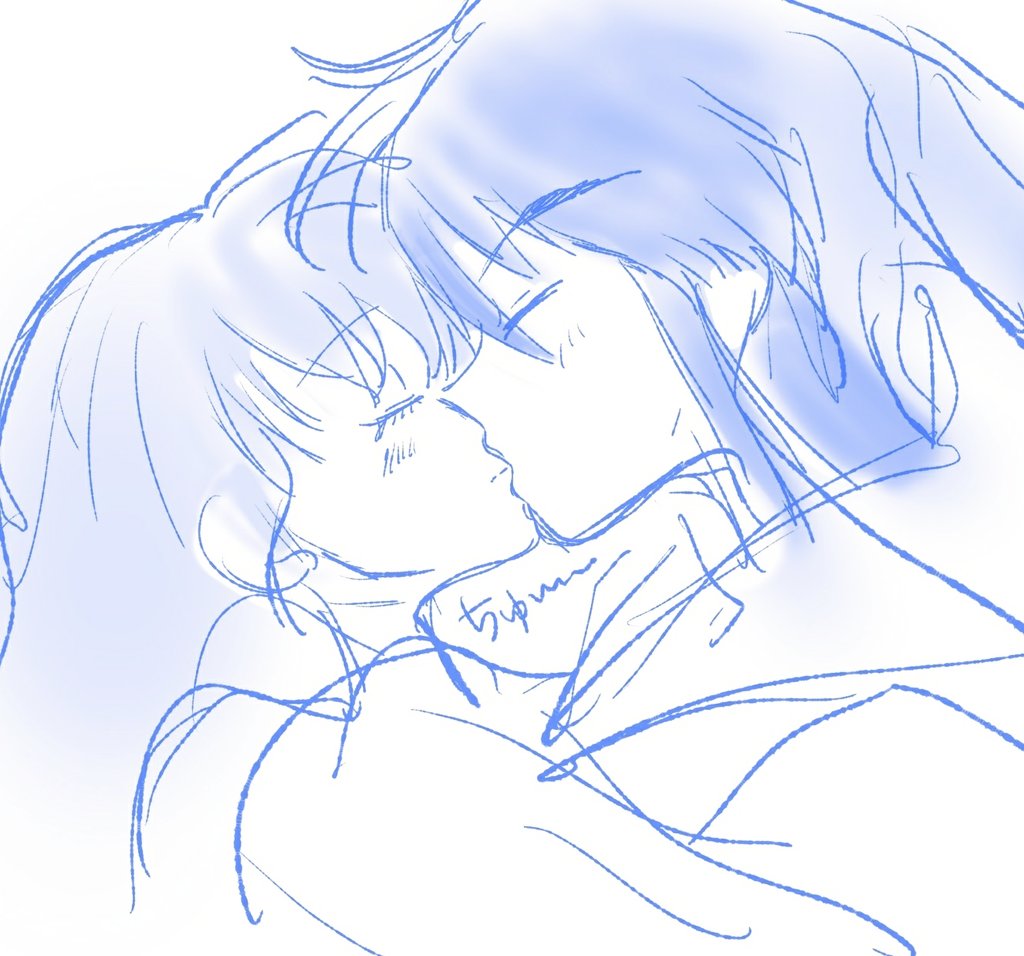 ぎゅってしたぃの 犬かご 朔犬 犬夜叉 林檎のイラスト