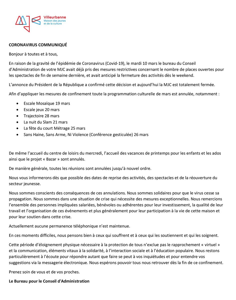 Mjc De Villeurbanne Mjcvilleurbanne Twitter