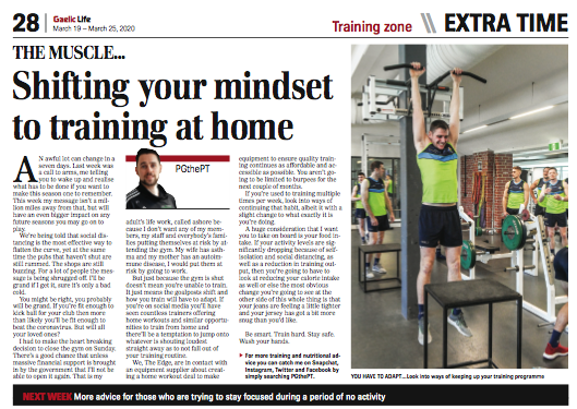 Gaelic_Life's tweet photo. #BuyGaelicLife - Pauric Grimes has some great advice for what players should do now that they can't train collectively - Another #MustReadGL column from @PGthePT - Buy the digital edition now - https://t.co/gt9SarxmKg https://t.co/PKza7I3le9