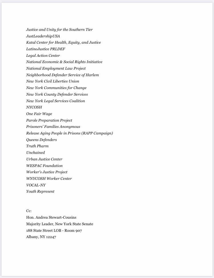 WorthRises's tweet photo. We just sent a letter to @NYGovCuomo on behalf of 50 organizations demanding he pay incarcerated workers minimum wage and continue pay through any potential work interruption in prison. 

Incarcerated labor has value, it’s currently saving our lives in NY.

#LaborIsLabor https://t.co/ecL5b59KSG