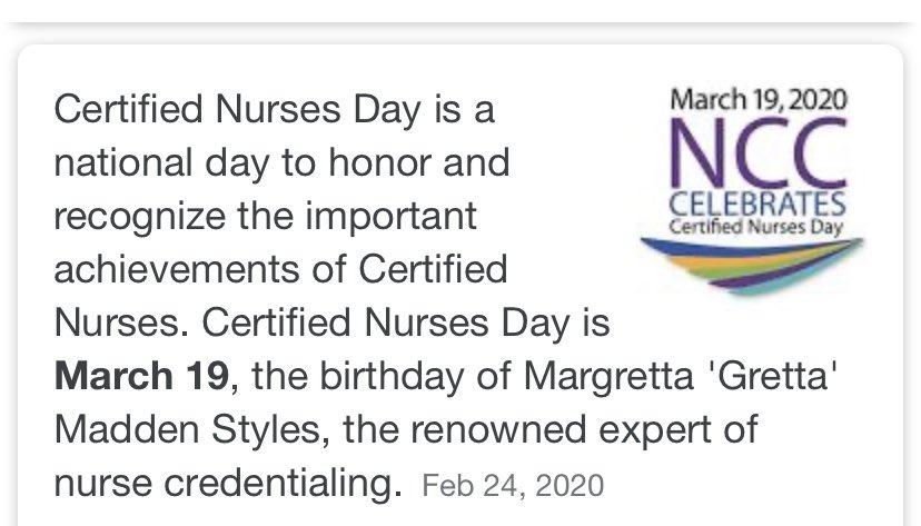 LPS_McManus's tweet photo. Happy #nationalcertifiednursesday to Nurse DeMartinis. Stay safe as you continue to service the community at large. #MMS1920 https://t.co/Bs3EwdJ1Ex