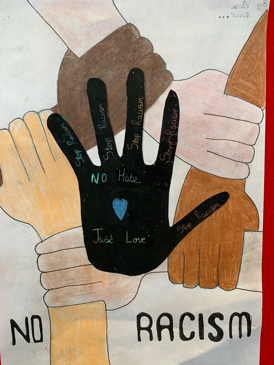 No Racism Drawing Example Stop Racism Drawing