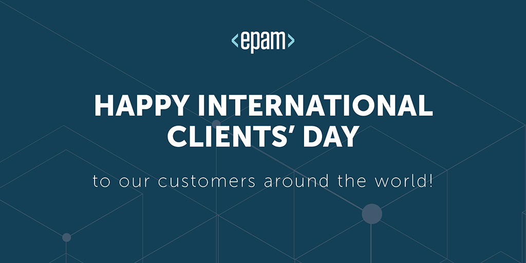 We’d like to thank all of our customers around the world for your continued trust in us. We know many of you are facing unprecedented times – we want you to know we’re here for you and appreciate your collaboration and partnership. #InternationalClientsDay #ThankYou