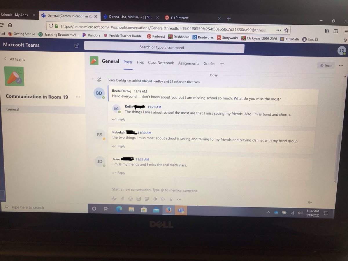 Communicating with our students through TEAMS. Great way to hear their “voices”. <a href="/PrinRodas/">Mario Rodas</a>