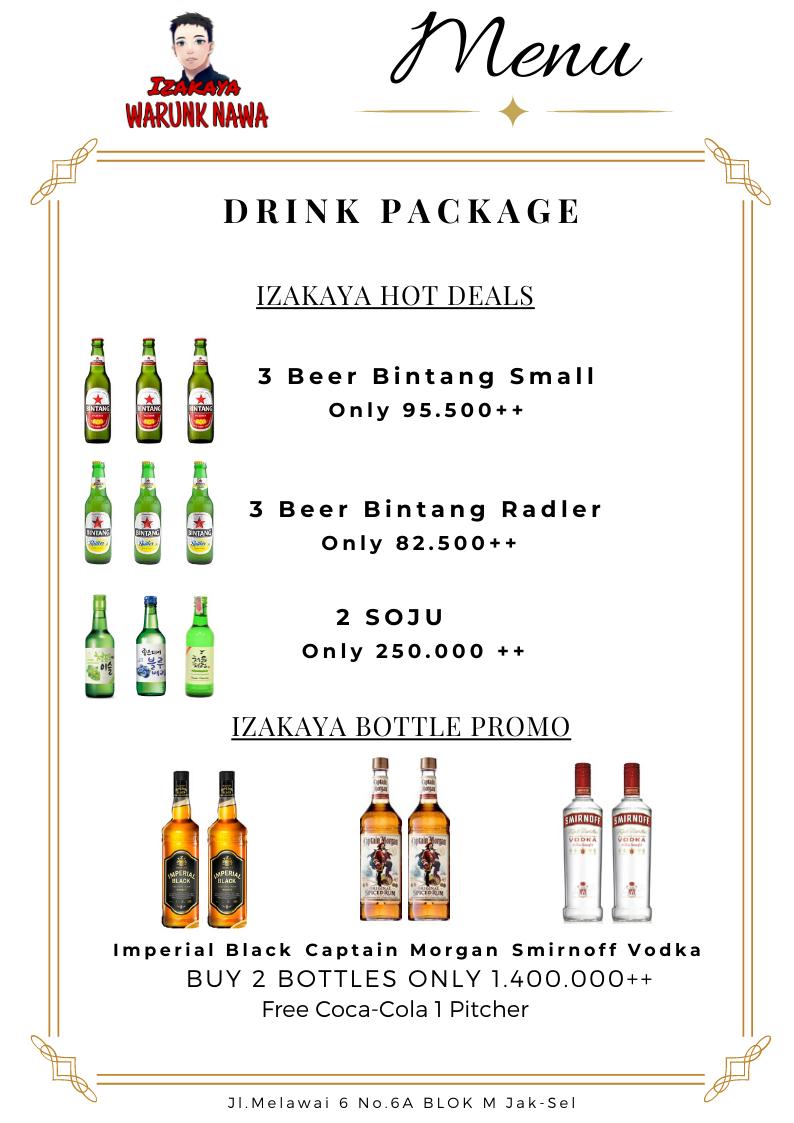 NawaWarunk's tweet photo. Promo Drink Package

instagram : https://t.co/zteAAEoOdz
Facebook : https://t.co/5PiCRLJo8E
Gojek : https://t.co/XEneKYKUr6

reservasi : 082298743856
#google #warunknawa #izakayawarunknawa https://t.co/yVzLsex8Nq