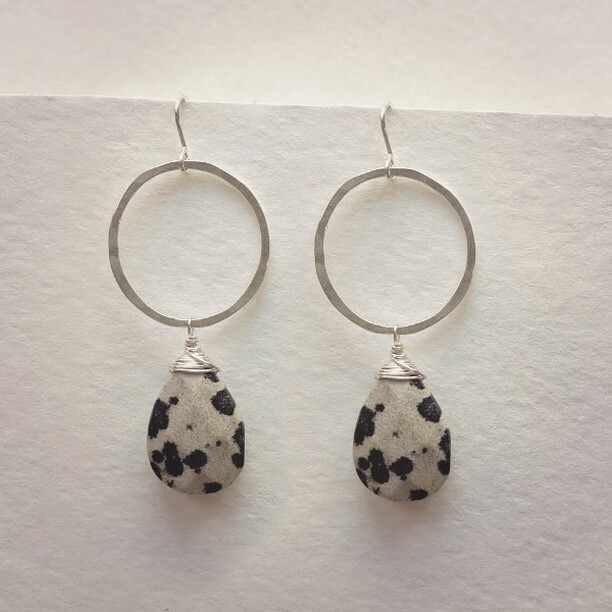 beatrixbell's tweet photo. Dalmatian jasper earrings paired with sterling silver handmade hoops. #earrings #earringlove #earringsoftheday #earringstagram #shopmyjewels #earringaddict #earringfashion #handmade #madeinnola #neworleansmade #louisianamade #giftshop #localnola #beatri… https://t.co/tBJg0cT4VD https://t.co/cRYagYq3zK