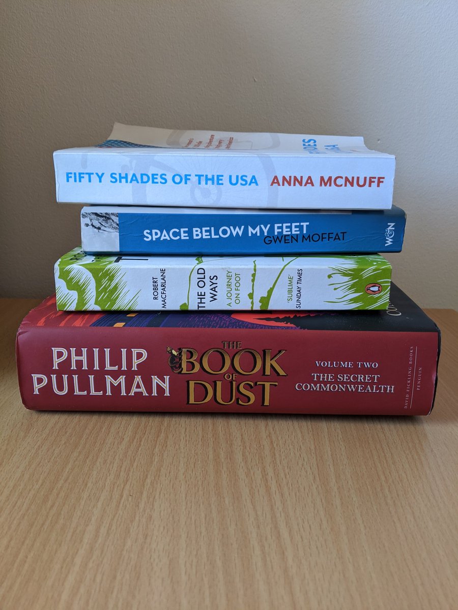 AMartin_OBT's tweet photo. #Reading is a great #dofeskill and my choice of activity for today. Just to avoid any confusion, I'd like to highlight that the top book is about Anna's cycle across America, and I'd definitely recommend it! #iamdofe #pantsofperspective #outdoorbooks https://t.co/ysLtyAbFyy