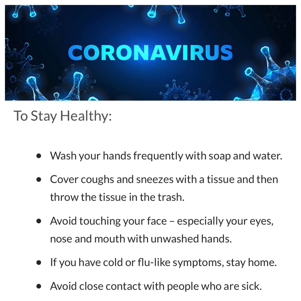 ClientSideKick's tweet image. Please take all necessary precautions to stop the spreads of this virus.
