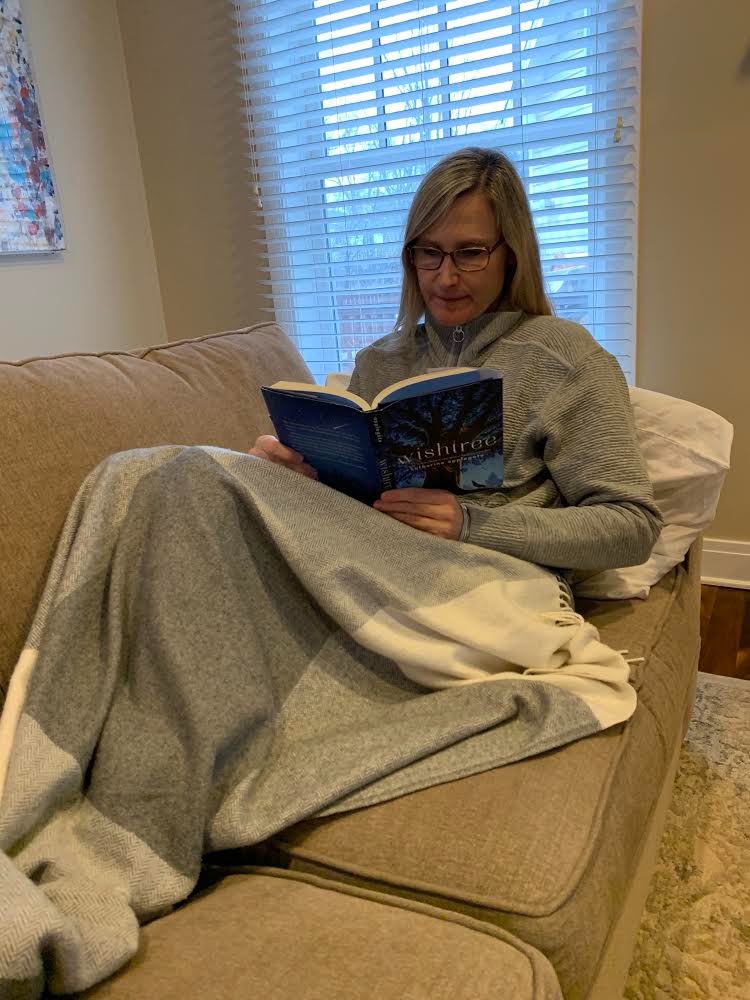 CEMillerSchool's tweet photo. Today’s Virtual Spirit Week challenge is: Reading Day. Take a picture of yourself with a good book. Mrs. Tarnow is taking on the challenge!! #millerinspires #cusd201pride https://t.co/gN1m5RuDoI