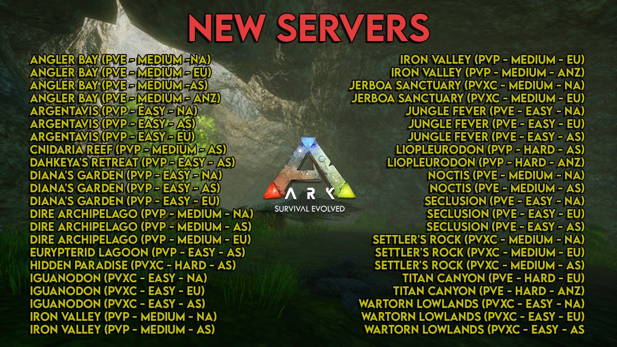 Survival Evolved Mobile on Twitter: "We've just launched a batch fresh Servers to make up for the lack space from our recent Phase Outs and to accomodate those