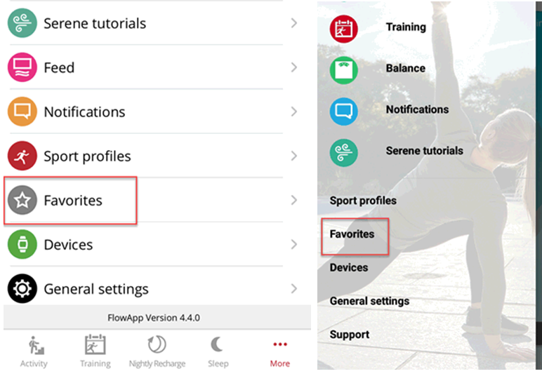 Flow apps just got updated! 

🔸Our renewed #Favourites menu now available in mobile
🔸Possibility to set a training target as a Favourite
🔸Some bug fixes

Details at 👉🏻 support.polar.com/en/updates