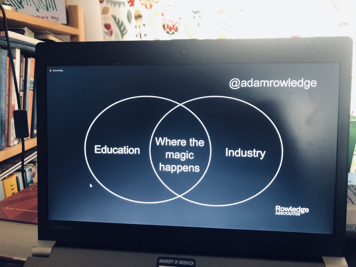 #OnlineTeaching at its best. Thanks to ⁦@adamrowledge⁩ for inspiring the next generation of #HospitalityManagers by reminding them of the importance of #networking #mentorship and #OpportunityisNowHere ⁦@UniofGreenwich⁩ ⁦@GreBusiness⁩