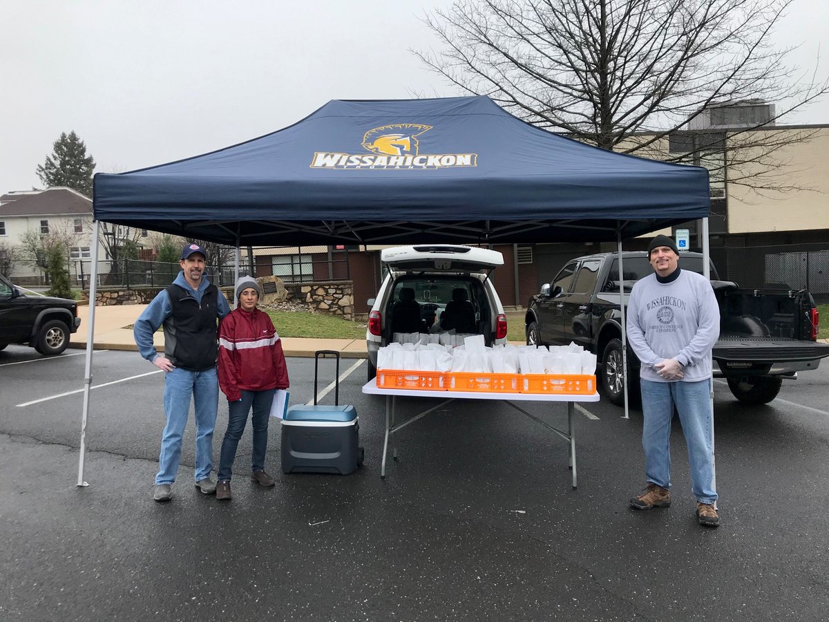 So proud of #WissNation coming together in this time of unprecedented challenge to help those in need.  #charactereducation in action!  And our volunteers are awesome!  Lunches available to our students--please help spread the word.