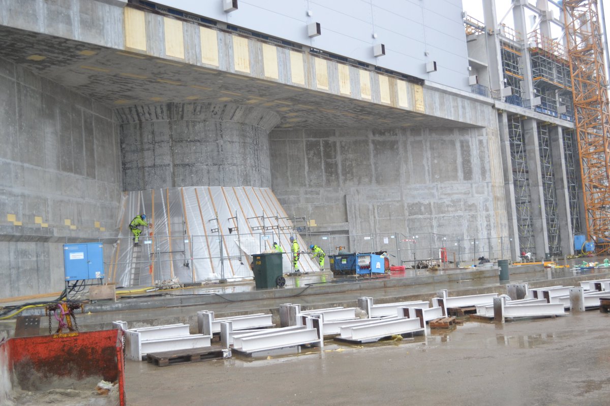 JohnWomersley's tweet photo. A reminder that it's not all work from home: here's a big shout-out to the @essneutron colleagues fully engaged today in hands-on work moving the project forward.  Thank you and stay safe! https://t.co/skCCxsK265
