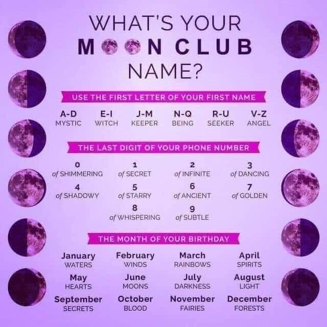 DeliaCazzato's tweet photo. Mystic o Shadowy Forests  🌳 my moon 🌓  Club Name 😮🙊 #MoonName https://t.co/DaLBElt9Wn