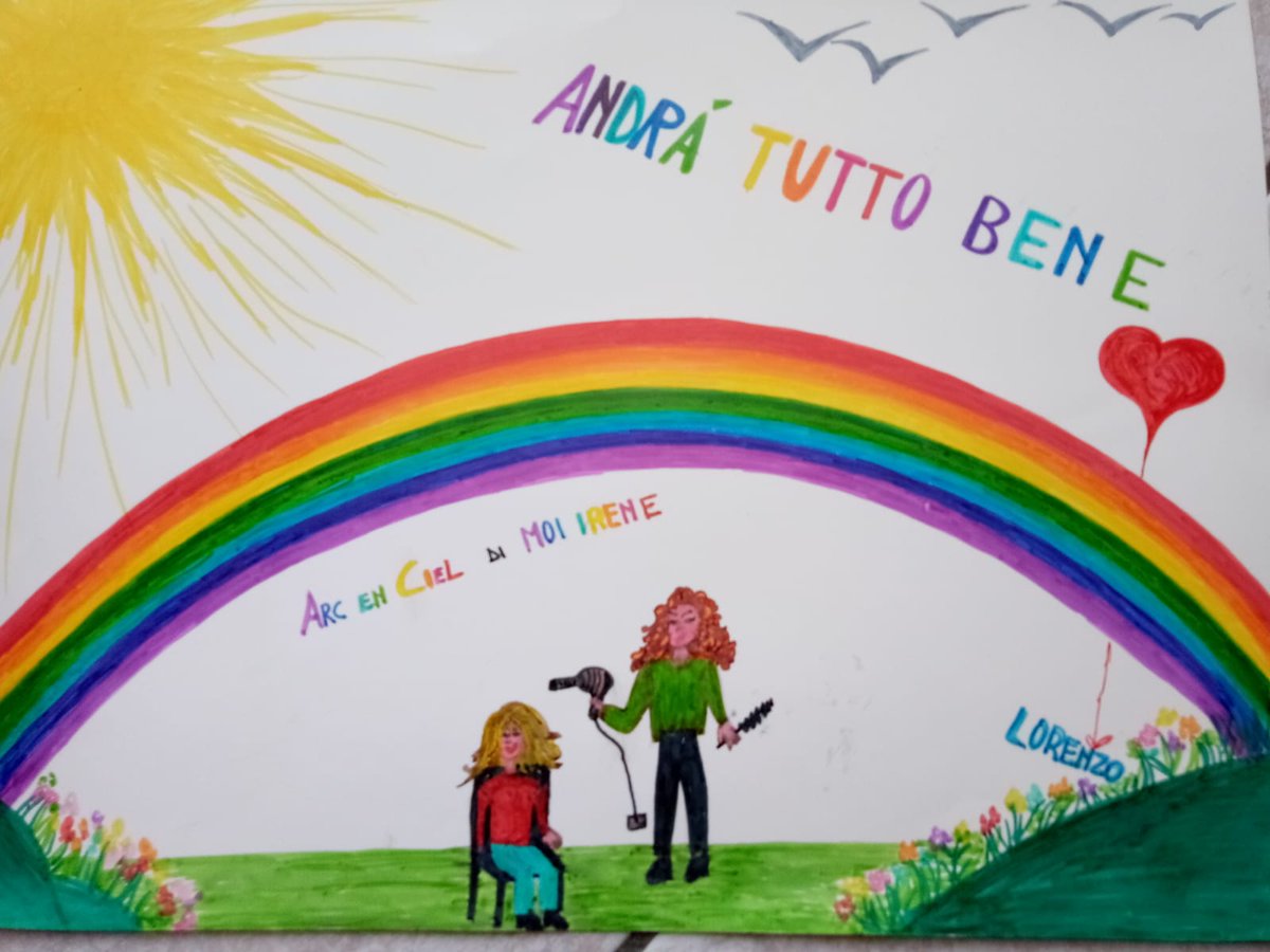 Contest "Andrà tutto bene… visto dai figli degli Artigiani"!
cuneo.confartigianato.it/andra-tutto-be…
Ecco il disegno di Lorenzo, amico di Arc En Ciel di Moi Irene di Borgo San Dalmazzo

#andràtuttobene #valoreartigiano #confartigianato