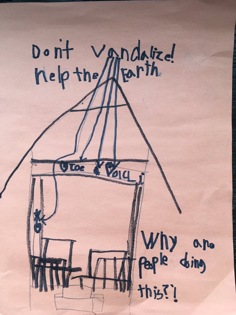 MrsSarahCassidy's tweet image. After exploring in our local conservation area the kids were sad to see the vandalism and litter. Both went to work when we got home to do something about it! #stewardship #outdoorlearning