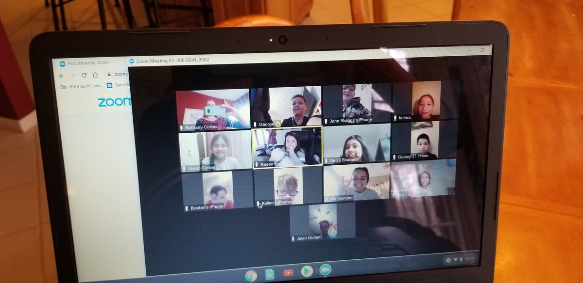 Just used Zoom to virtually meet with my students. It was so great to see all of their faces!