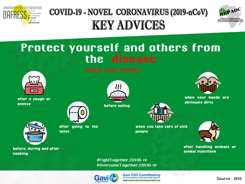 #COVID_19

Protégez-vous et Protégez les autres de la maladie

Protect yourself and others from the  disease

#COVID-19
#OAFRESS
#WHO
#UNICEF
#Gavi
#Forus