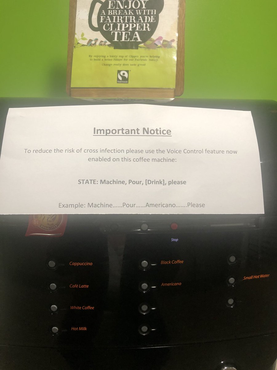 A bit of humour to brighten a rather somber day. Made us chuckle when people started talking to the machine.   <a href="/ChartwellsInd/">Chartwells Independent</a>