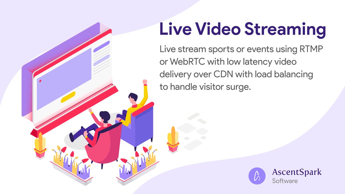 ascentspark's tweet image. Get #VideoStreamingAppDevelopment Software Solutions with Features like #LiveBroadcasting, Monetization Options, and more. Contact Ascentspark Software for customized solutions related to a #VideoStreamingPlatform NOW.
ascentspark.com/solutions/vide…