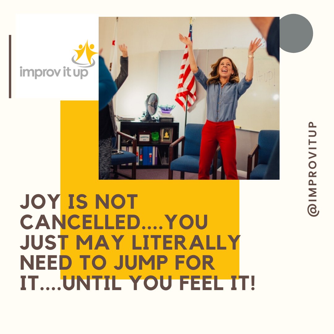 improvitup's tweet photo. In our darkest times we still have choice. It definitely feels harder than ever but I can assure you staying  positive while still being vigilant is the way to go! What is helping you keep your joy right now? 
.
. https://t.co/MjEkBB3MRN