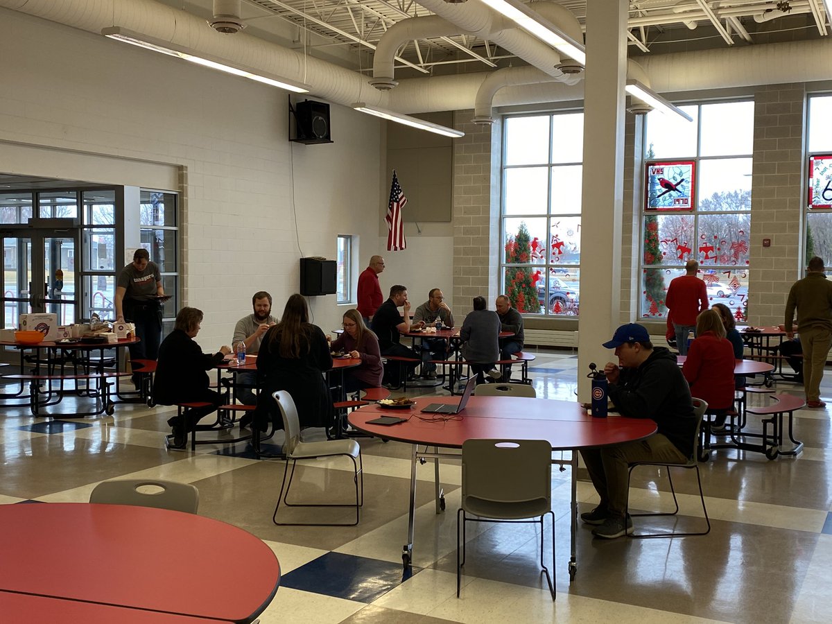 VHSTanager1's tweet photo. Big, big shout out to Toby’s in Meckling for providing a delicious chicken, cole slaw, potatoes and dinner roll lunch for our staff, today! #ThanksForThinkingOfUs! https://t.co/C6JRiacamA