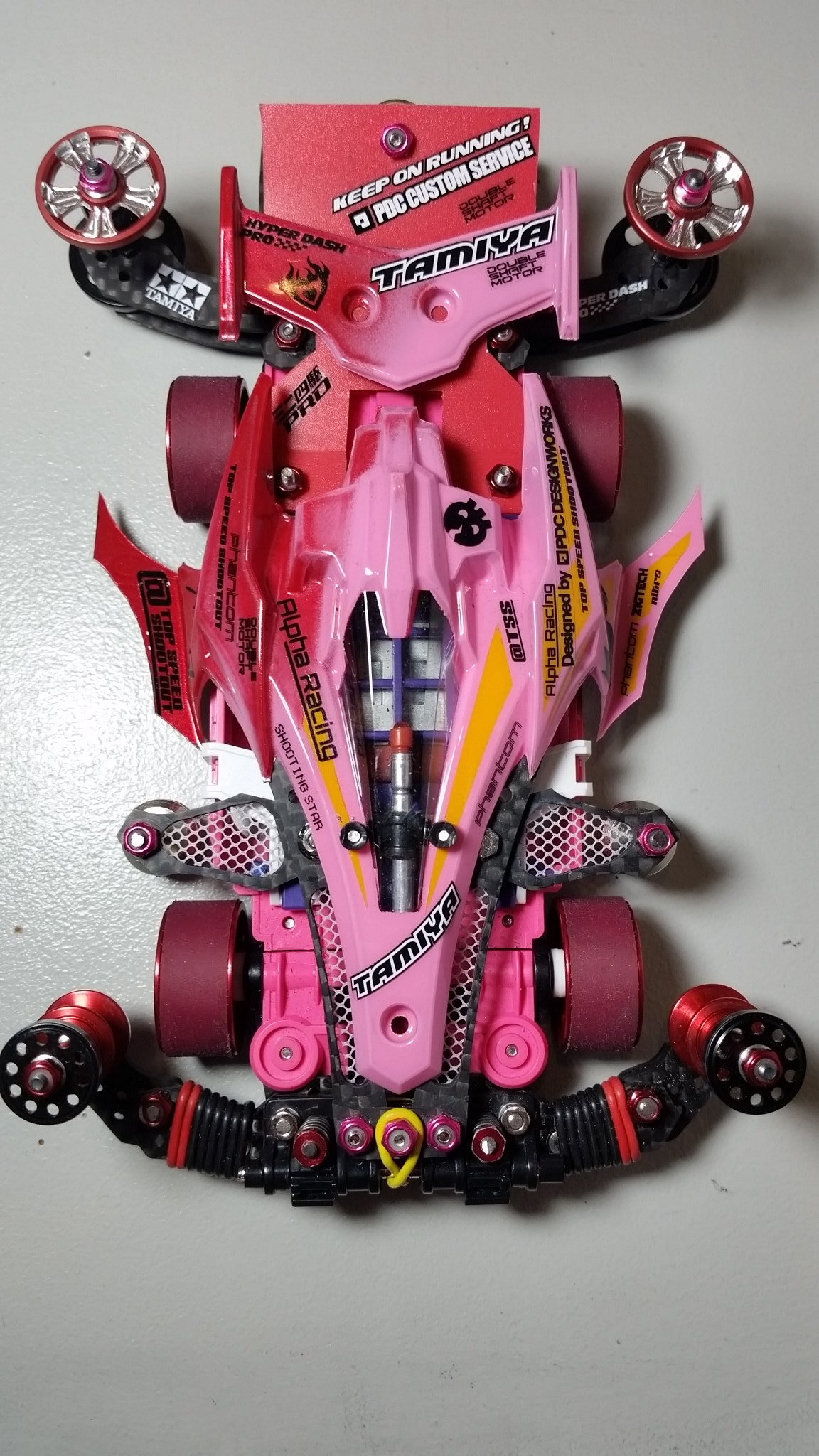 Mini 4WD Lupine Racer (Super-TZ-X/Black, Polycarbonate ABS