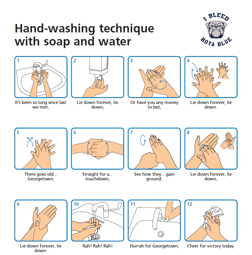 It's more important than ever to practice good hygiene (plus social distancing!)

You should wash your hands for at least 20 seconds. It helps to sing the chorus of your favorite song, so we did it the only way we know how!