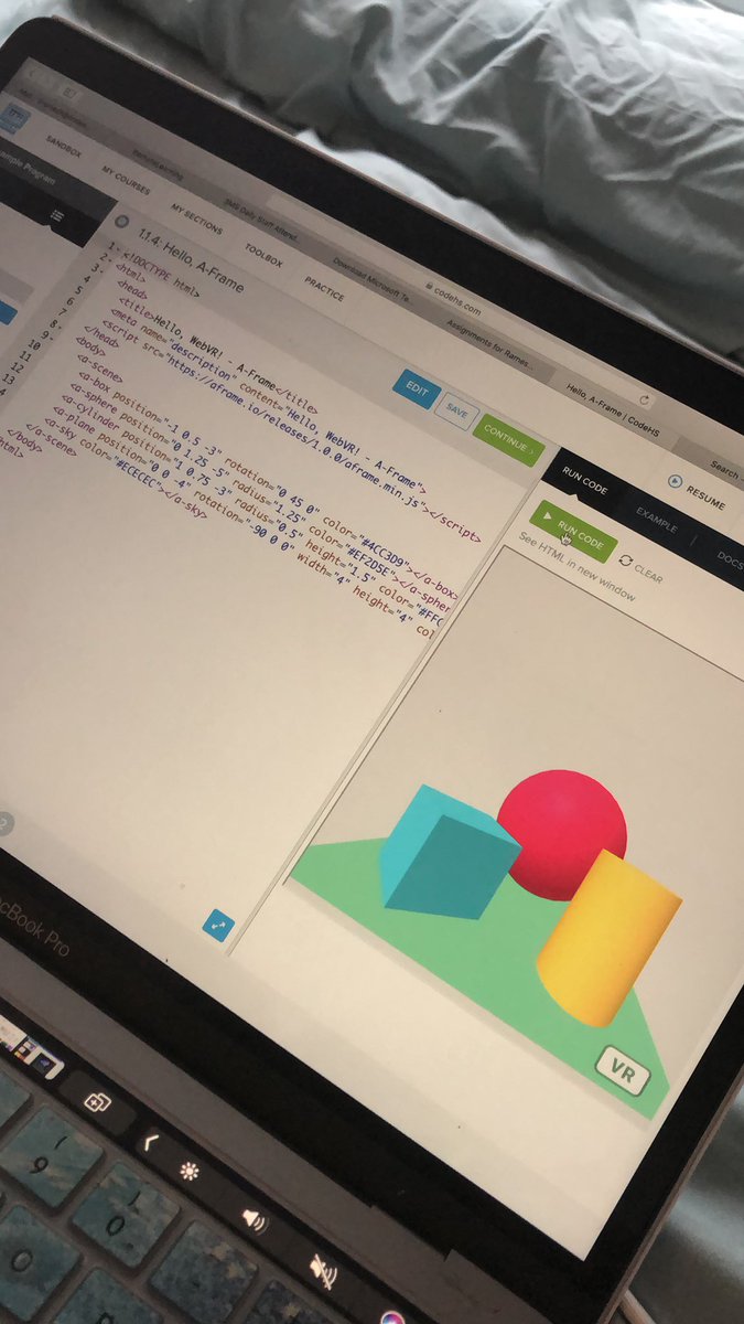 TechRunsBina's tweet image. I can’t thank @CodeHS enough for providing free pro accounts till June 30th. This has been invaluable during this move to virtual instruction. Right now my #coding students are engaged in coding #VirtualReality #LindenLearnsAtHome @LindenSchoolsNJ @ClearyLPS @SoehlLPS