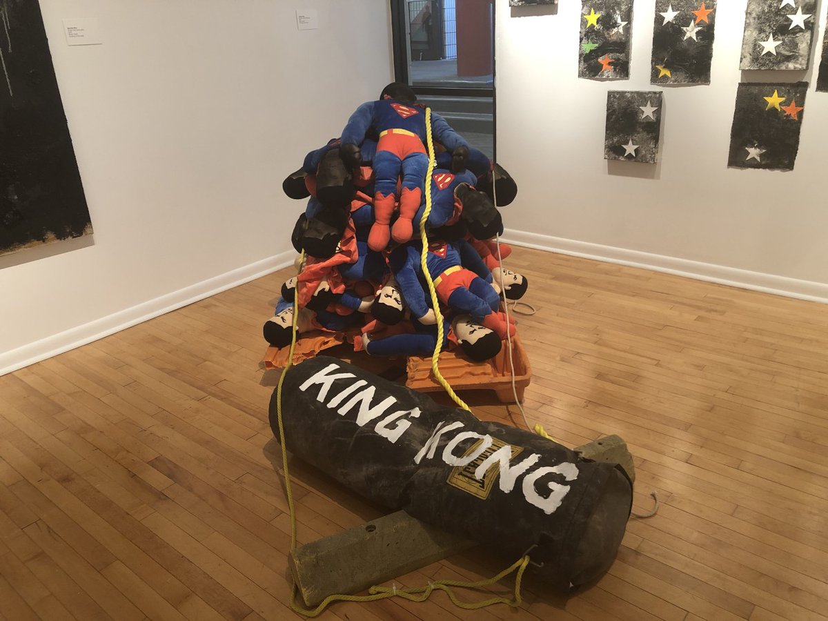 expressnewark's tweet photo. Works by #Newark based artist German Pitre, from his solo exhibition The Glamorous Life.
“Everlast, builder destroyer”, Mixed media

#paulrobesongallers #newarkarts #paulrobeson #prgalleries #germanpitre #theglamorouslife #expressnewark #expressnewark #newarkartist https://t.co/iQSgU5Mdr5