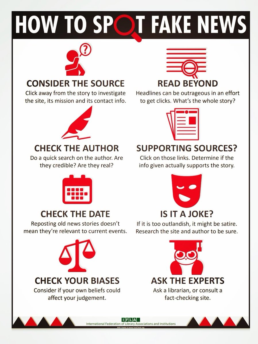 Libraries Ireland On Twitter How To Spot Fake News Handy Graphic From Our Friends In Ifla Covid19ireland Fightcovid19
