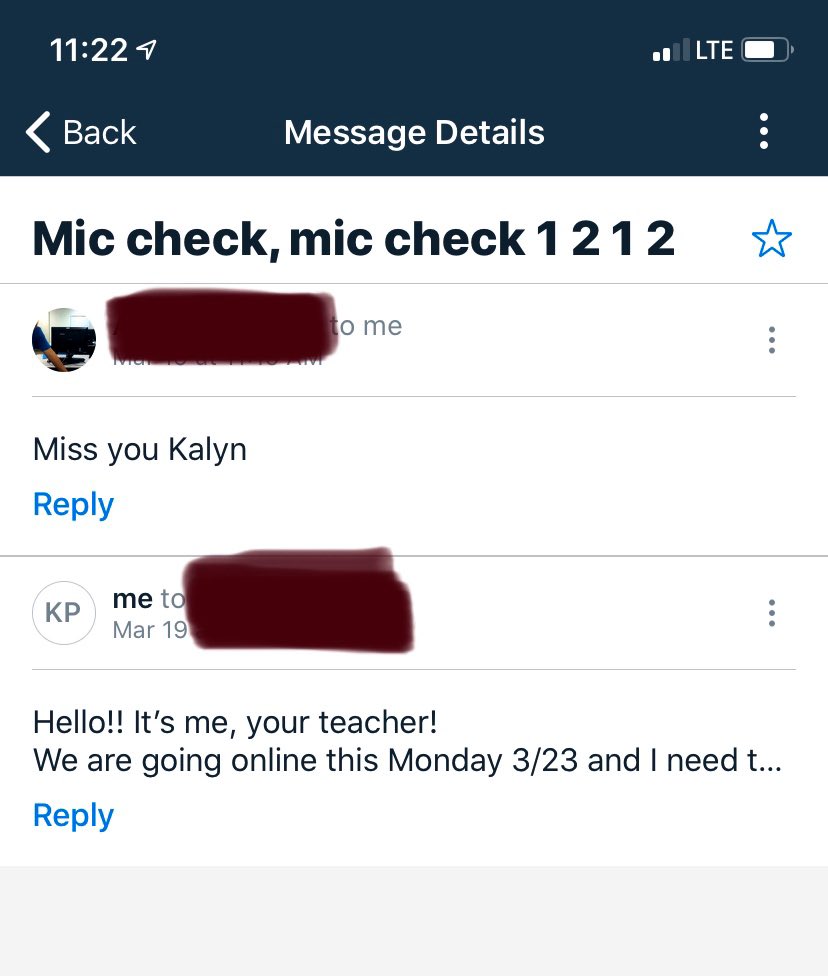 KalynKp's tweet photo. Everyone: I can’t believe you teach high school kids. Do they listen to you? 

Me, a 26 year old female Alg 2 teacher: uhh yeah?? I’m pretty stern with them. They definitely behave in Coach P’s class. 

High school kids: https://t.co/jAJrxN1MRl