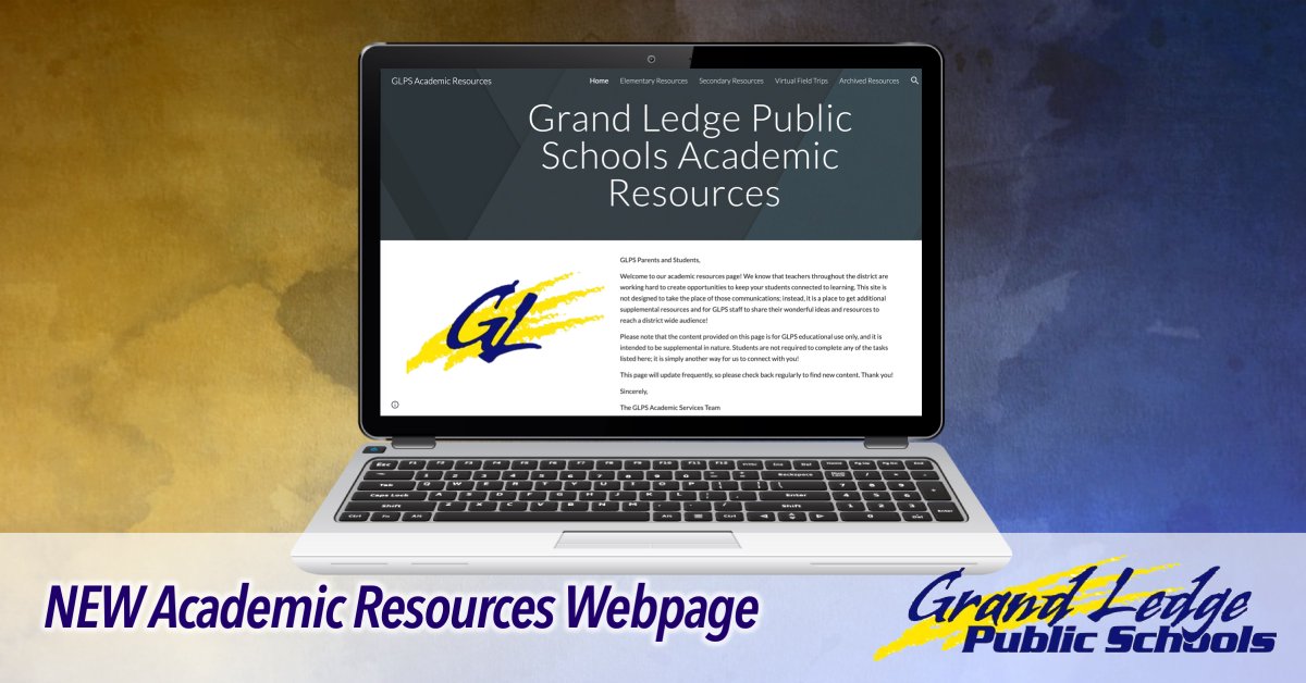 GLPS_rightnow's tweet image. We are following guidance from state &amp;amp; county education leaders, and we are not requiring online learning at this time. However, we can provide optional resources and enrichment opportunities. So we are proud to launch the GLPS academic resources webpage: GLcomets.net/AcademicResour…