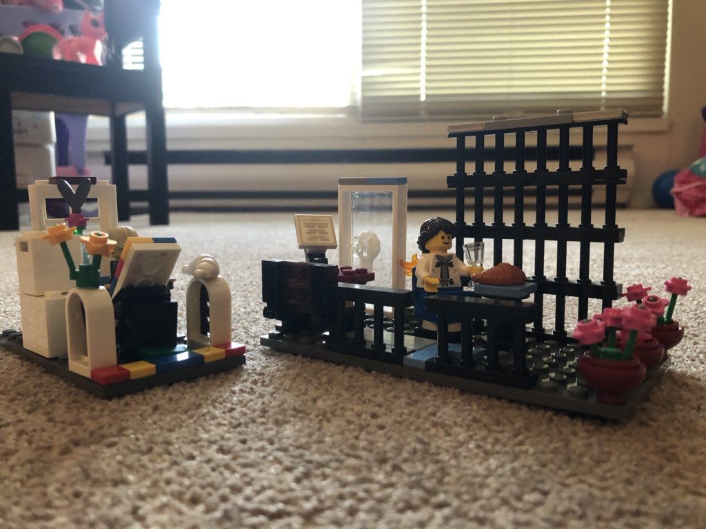 ndurec's tweet photo. Day 1 of #Daddaycare - my daughter’s @LEGO_Group game is much better than mine. I need to step this up if we’re going to survive #COVIDbc #Iminovermyhead #DaddyDaughter https://t.co/SYIaBpxsUW