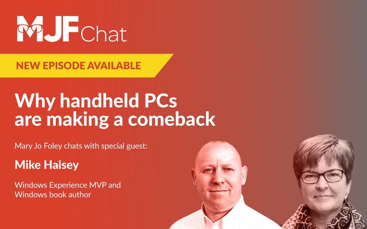 PetriFeed's tweet image. See why #handheldPCs are making a comeback on the latest #MJFChat with @MikeHalsey ow.ly/zYBT50yQcfu