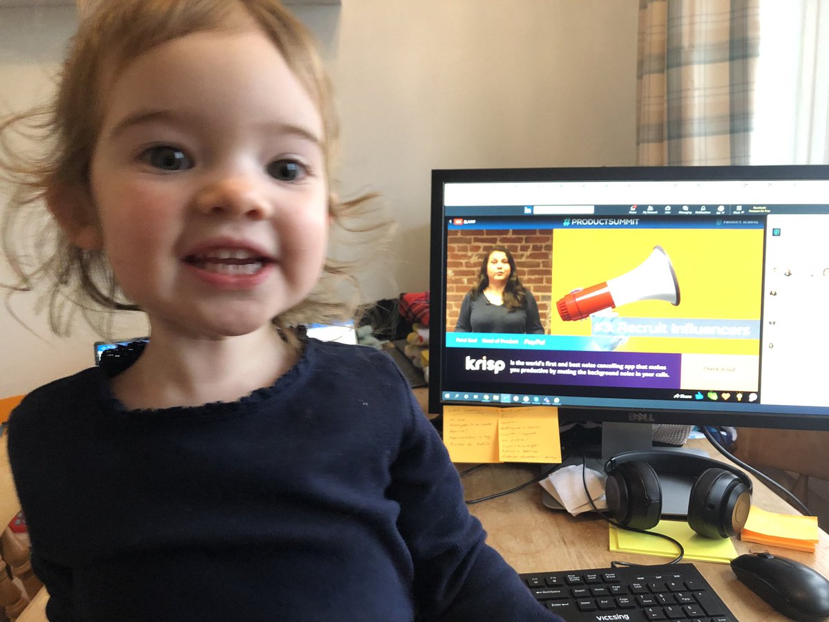 ProductRob's tweet image. Enjoying listening to Virtual Product Summit - learning new strategies about how to build and grow both products and teams.

My daughter is starting to hone her craft at a young age! 

#productsummit #productmanagement #learning 

@productschool