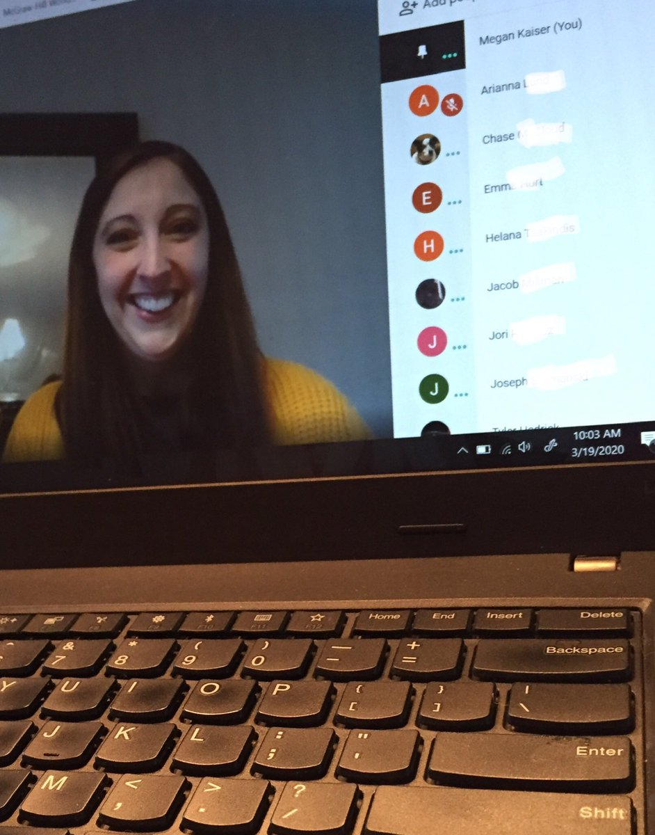 Learning hasn’t stopped for these 3rd graders in Mrs. Kaiser’s class that are using #googlemeets to practice reading fluency and work on math talk! Way to stay connected! @Meg_o_k <a href="/APascoEdTech/">Anne Pasco, CETL</a>  <a href="/lithelementary/">LITH Elementary</a> <a href="/larson_desi/">Desi Larson</a> #d300learns #d300digital