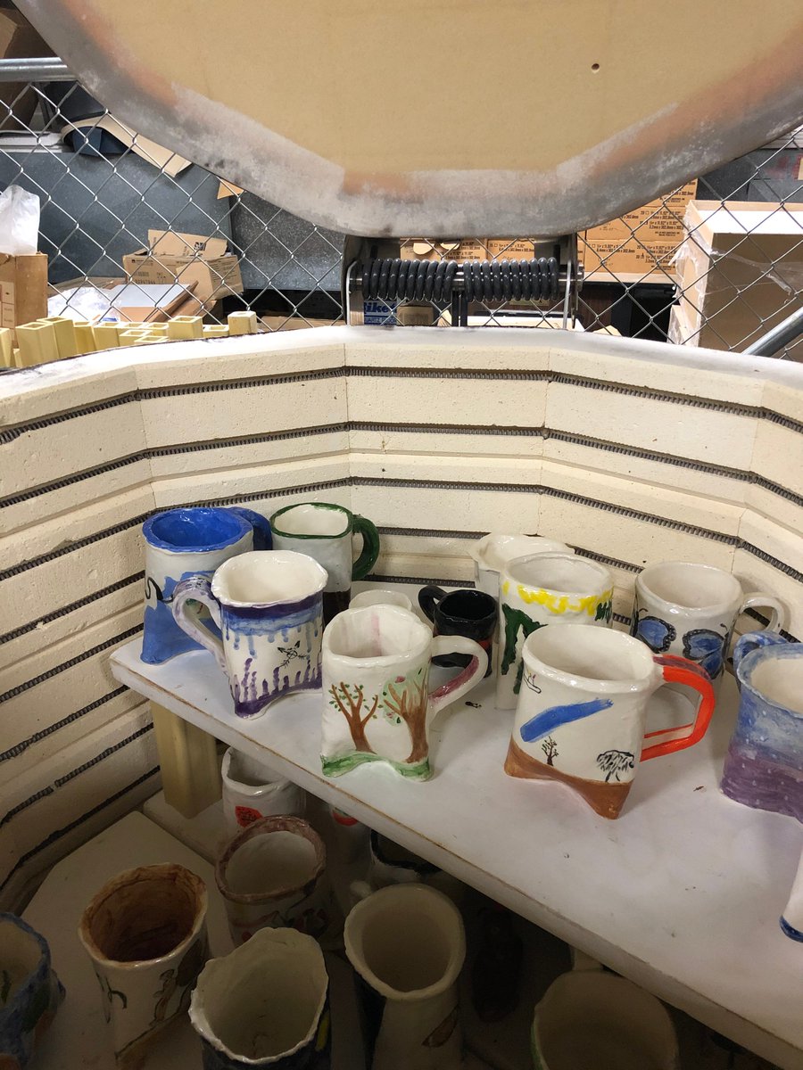 KelloggMiddle's tweet photo. Pulling these out of the kiln today made us miss our 8th graders even more than we already did!
#talentedkids #quietbuilding #lonelyteachers https://t.co/jq4yBjG0M8